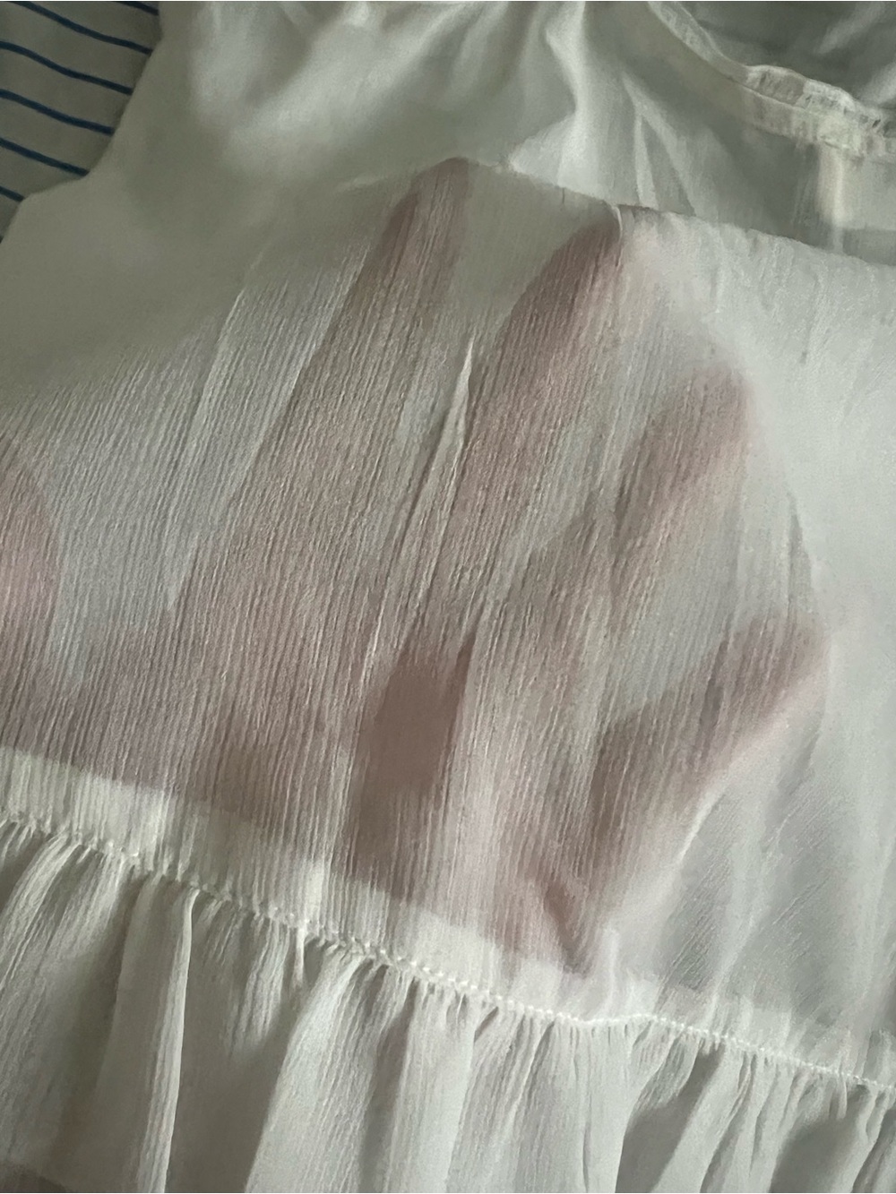 Abercrombie Fitch Ethereal Sheer Ruffle Angel Top Fairy Coquette Boho Romantic M - Picture 7 of 9